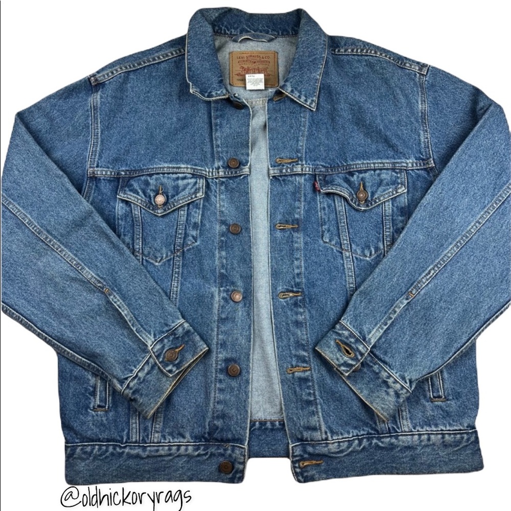 Levi’s Mens Relaxed Trucker Denim Jacket Size Large